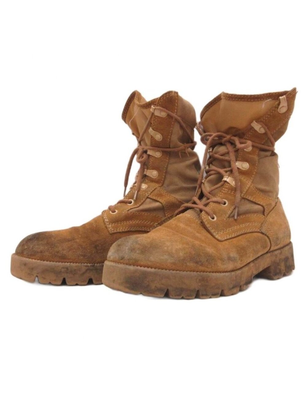 Celine Military Combat Boots Suede Brown